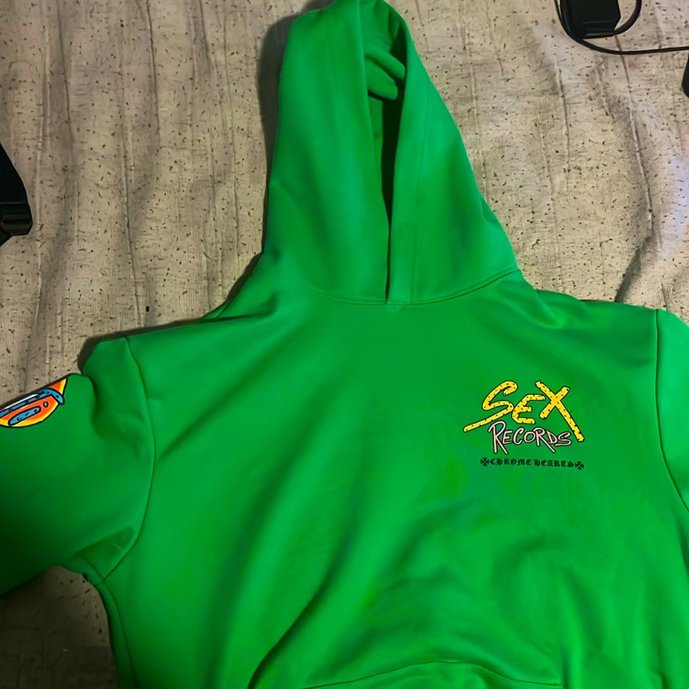 Sex records chrome heart hoodie
